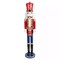 36.5"H-Red & Blue Nutcracker Drummer – Classic Christmas Decoration